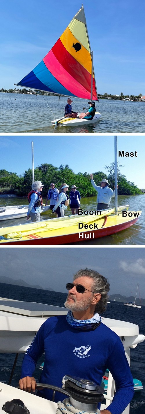 Jay Teaching Sailing Classes on a Sunfish, minutes from Bradenton and Sarasota